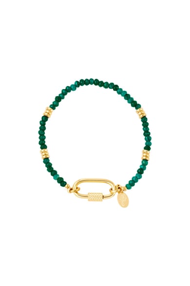 Bracciale con chiusura a moschettone Orange Stone h5 