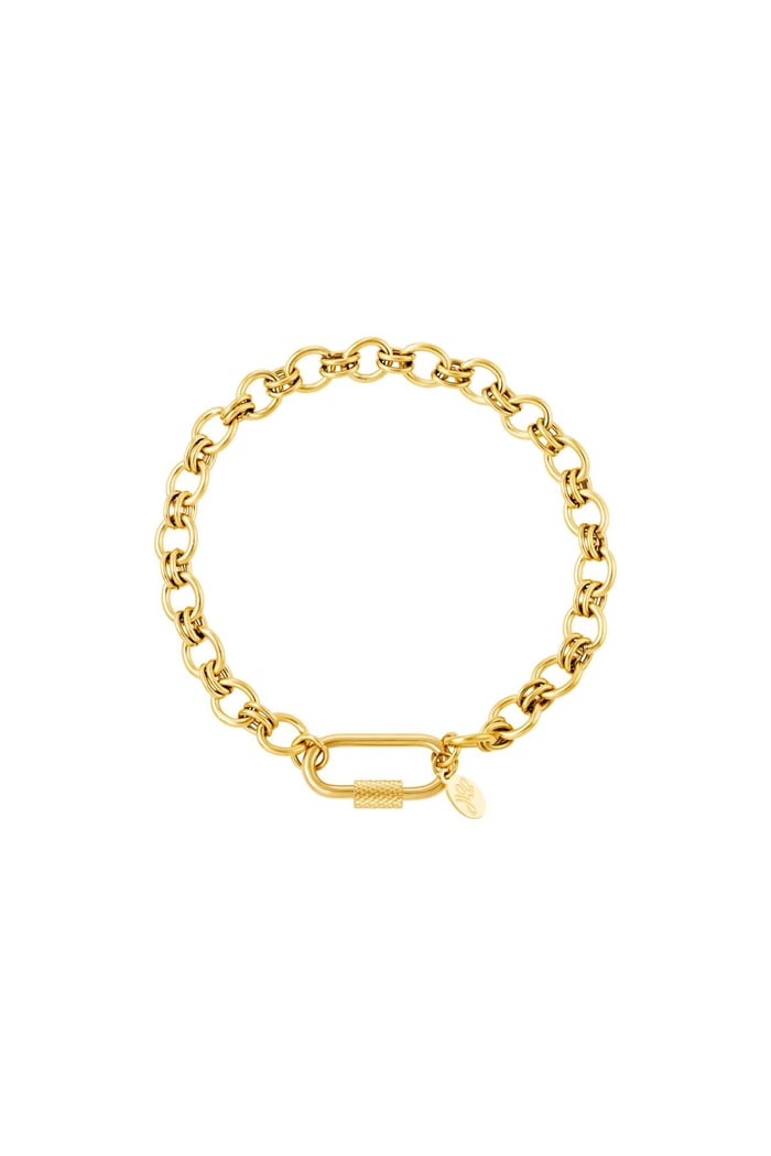 Stainless steel bracelet Gold color 