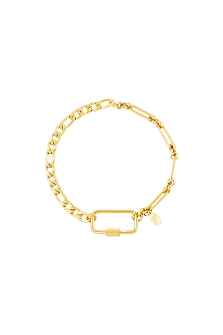 Stainless steel bracelet Gold color