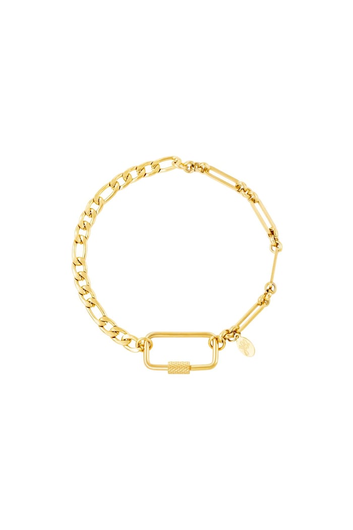 Stainless steel bracelet Gold color 