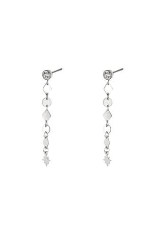 Earrings different shapes Silver Color Stainless Steel h5 