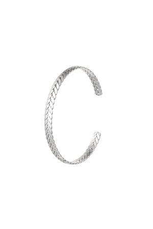 Stainless steel bracelet laurel Silver color h5 