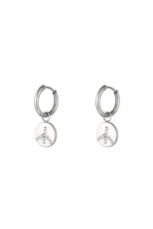 Stainless steel earrings Silver color h5 