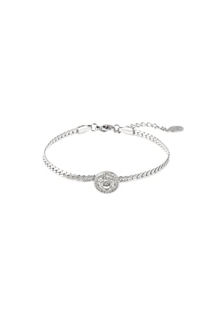 Bracelet rose Silver Color Stainless Steel h5 