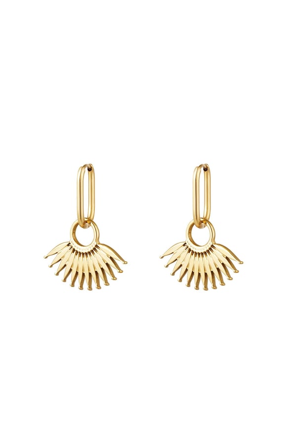 Paslanmaz çelik küpe Gold Stainless Steel 2