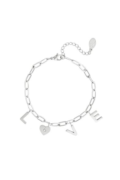 Bracelet Love Heart Gold Color Stainless Steel h5 