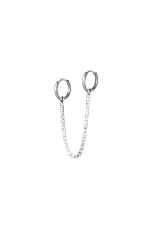 Stainless steel earrings Silver color h5 