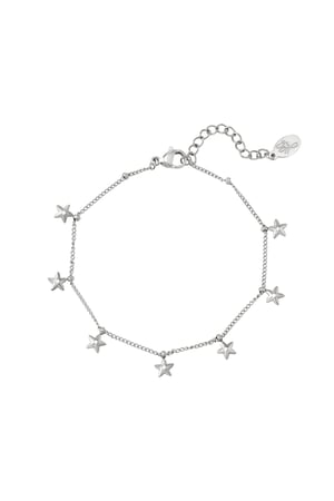 Bracelet star charms Silver Color Stainless Steel h5 