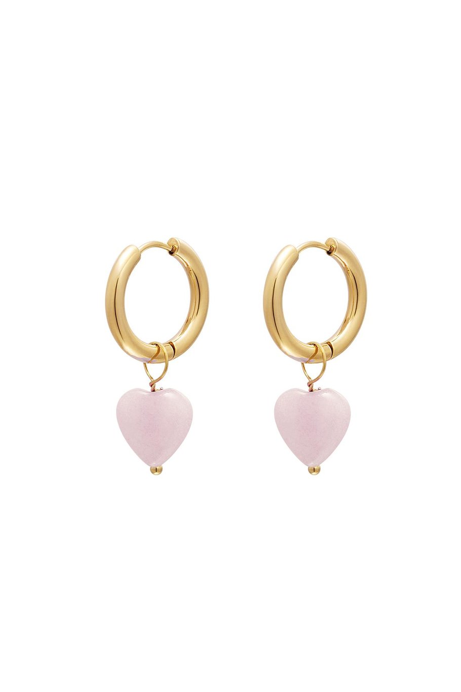 Heart earrings - #summergirls collection Green Stainless Steel
