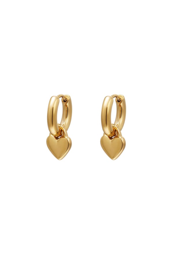 Boucles d'oreilles coeur Acier inoxydable