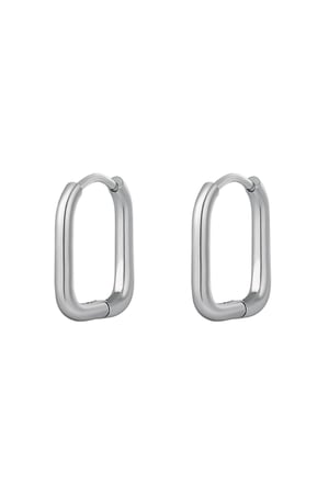 Earrings classic - large Silver Color Stainless Steel h5 