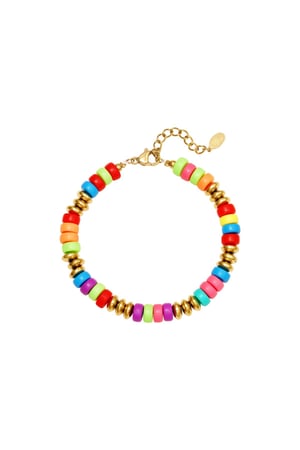 Colourful beads bracelet Multi Stainless Steel h5 