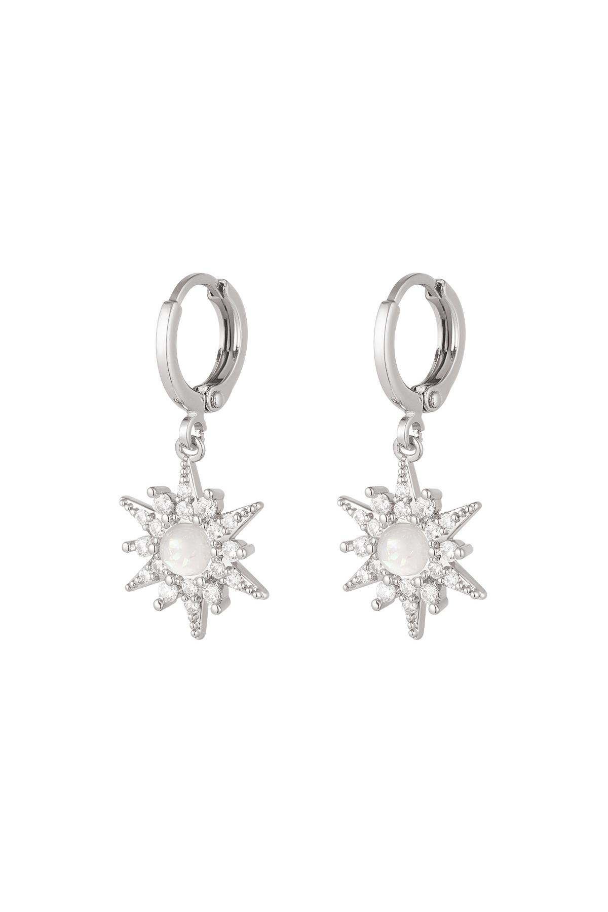 Earrings star - Sparkle collection Silver Color Copper 