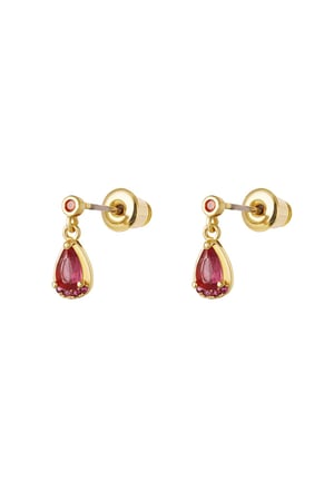 Drop earrings - Sparkle collection Fuchsia Copper h5 