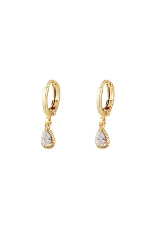 Drop earrings - Sparkle collection Gold Color Copper h5 