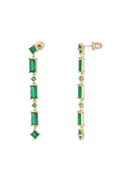 Earrings colored stones - Sparkle collection Gold color Copper h5 