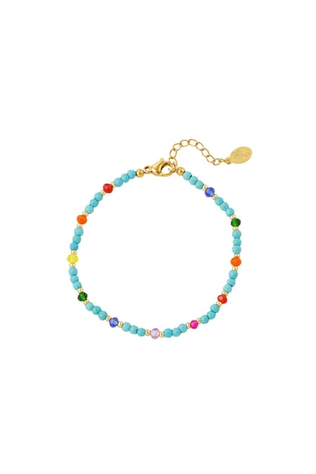 Blue Lagoon bracelet - Rainbow collection Turquoise Stainless Steel 2