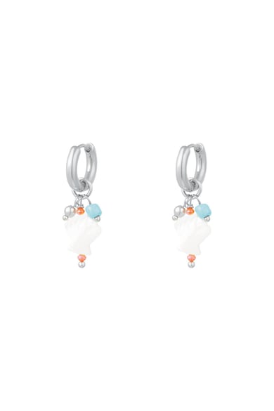 Little sea shell earrings - Beach collection Gold Color Stainless Steel h5 