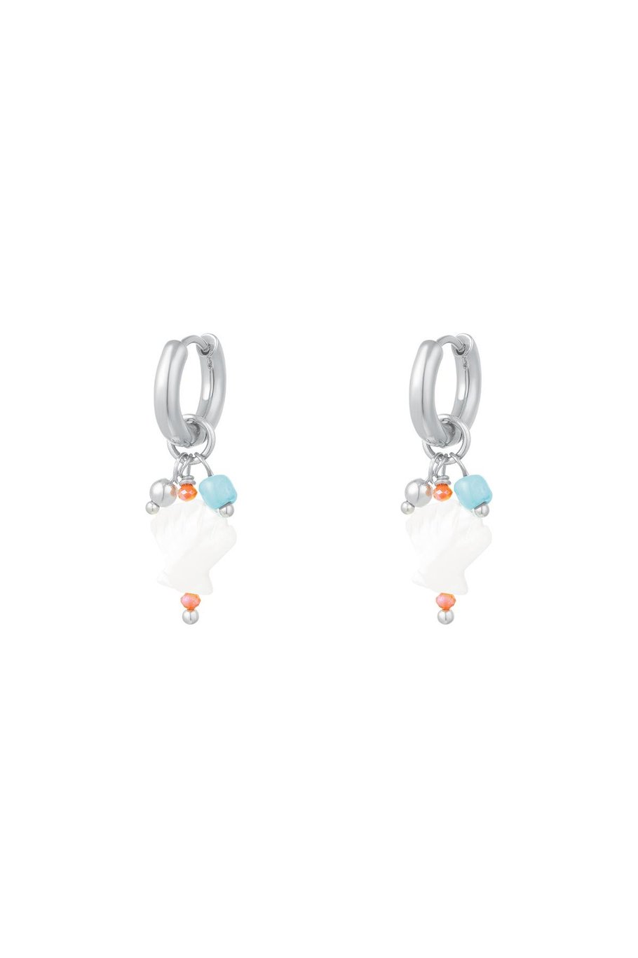 Little sea shell earrings - Beach collection Gold Color Stainless Steel 