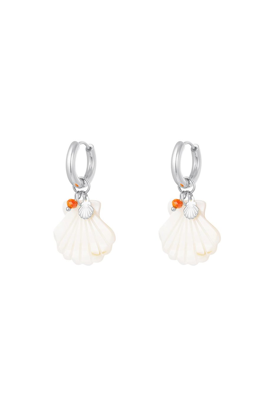 Sea shell earrings - Beach collection Gold Color Stainless Steel 