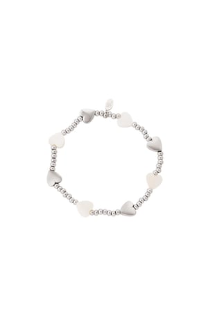 Love hearts bracelet - Beach collection Silver Color Stainless Steel h5 