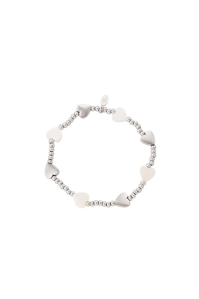 Liebesherzen Armband - Strandkollektion Silber Edelstahl 