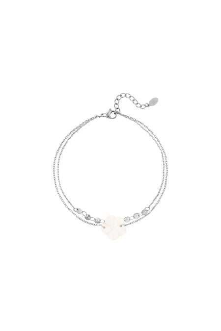 Flower bracelet - Beach collection Silver Color Stainless Steel