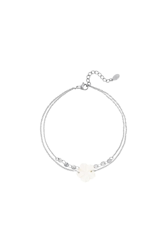 Flower bracelet - Beach collection Silver Color Stainless Steel 