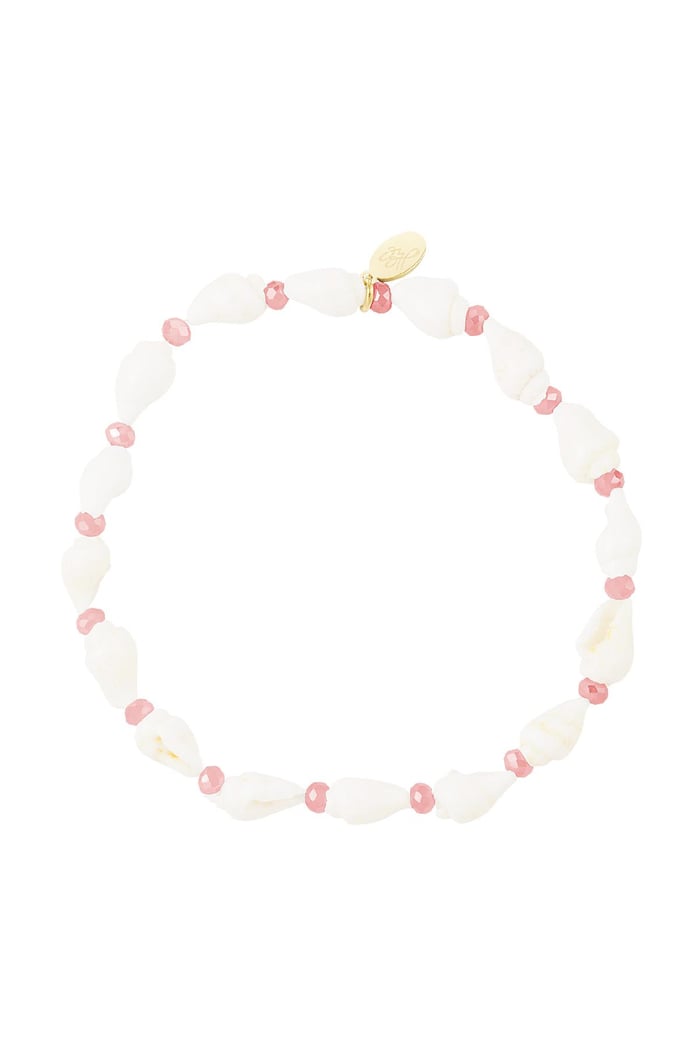 Sea shell bracelet - Beach collection Pink Stainless Steel 