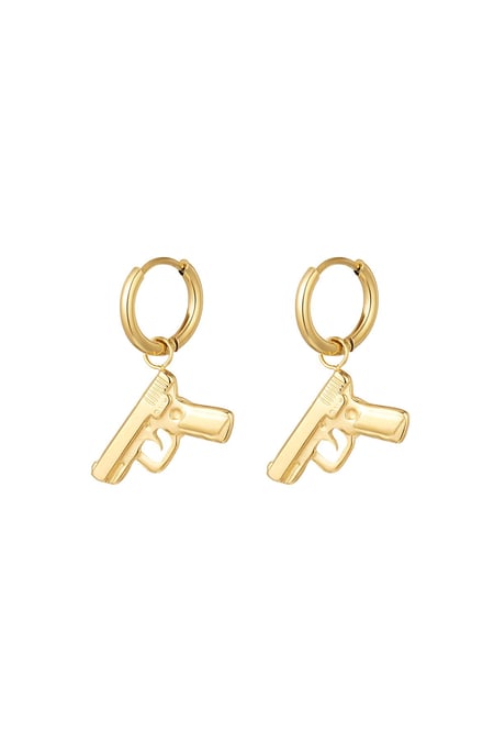 Earrings Dress to Kill Gold Color Stainless Steel 2