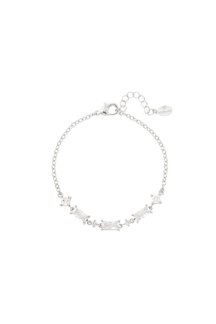 Armband mit farbigen Steinen - Kollektion Sparkle Orange & Goldfarbe Kupfer 