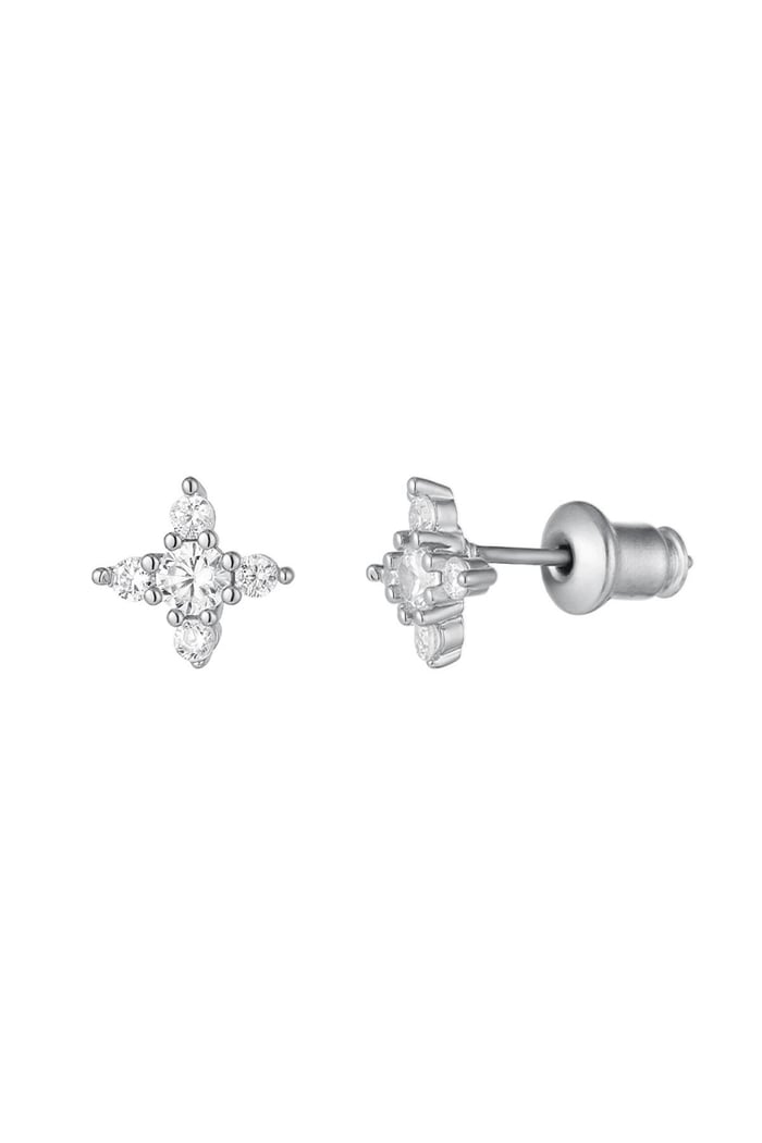 Ear Studs Star - Sparkle Collection Silver Color Copper 