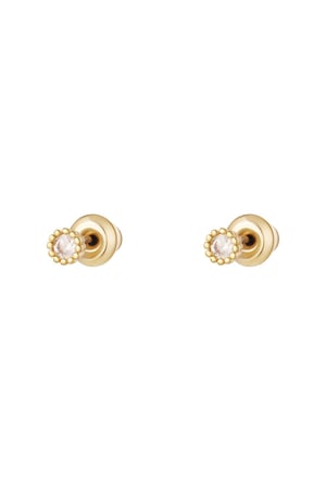 Ear Studs Zircon - Sparkle Collection Gold Color Copper h5 