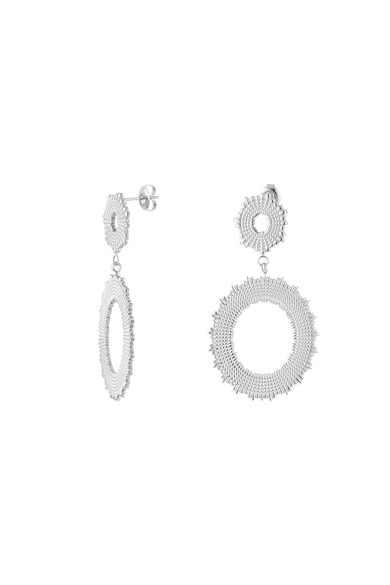 Ohrringe Statement Kreise Goldfarbe Edelstahl h5 