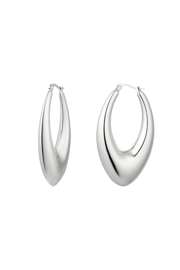 Earrings stainless steel chic small Silver color 