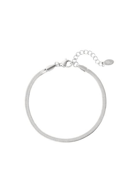 Armband einfach Silber Edelstahl 2