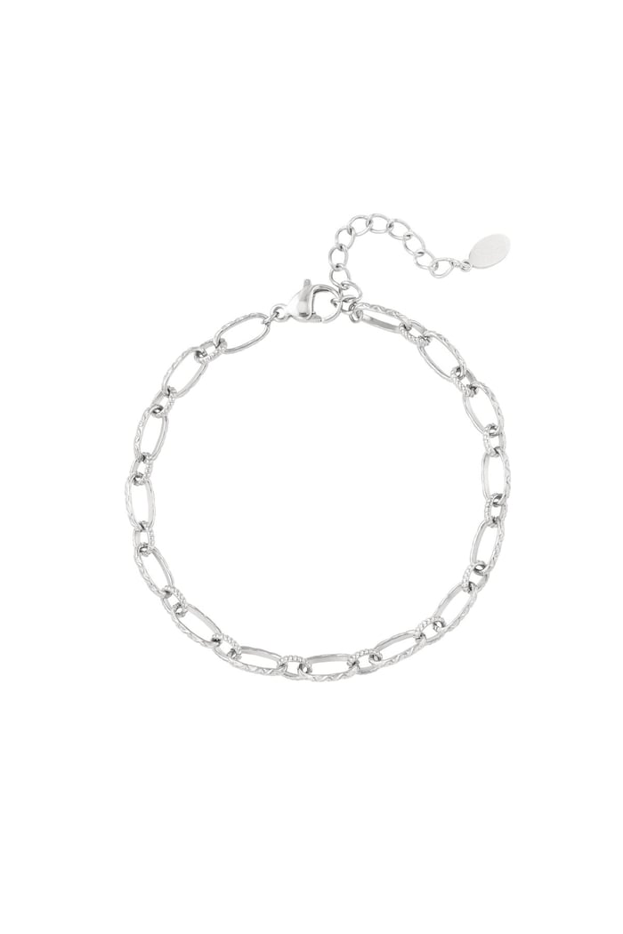 Gliederarmband dezent Silber Edelstahl 