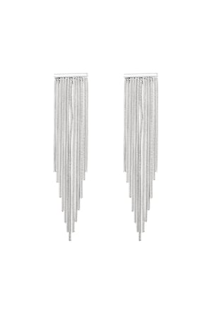 Statement earrings point Silver Color Stainless Steel h5 