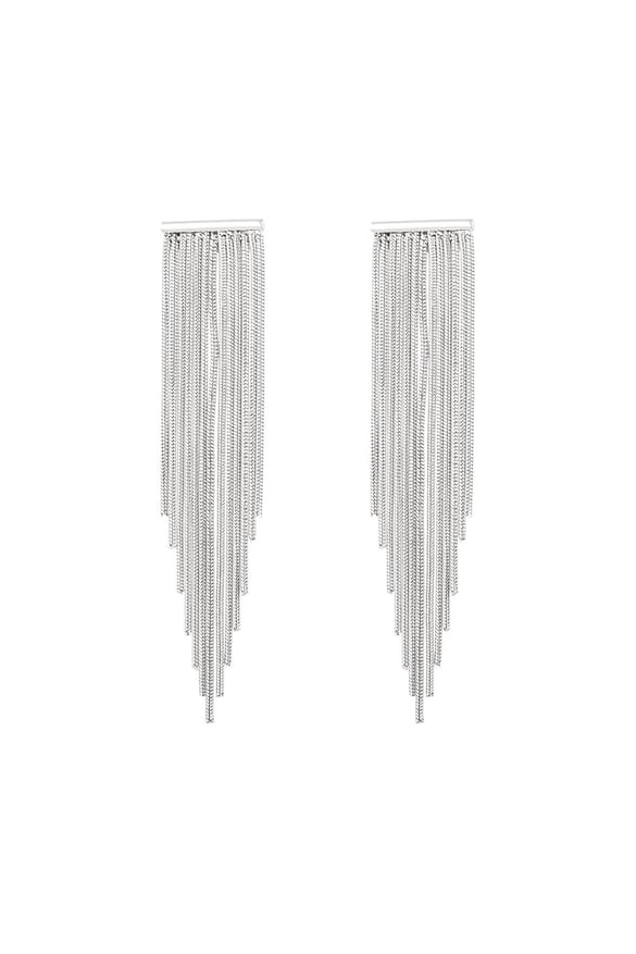 Pendientes llamativos punto Plata Acero inoxidable