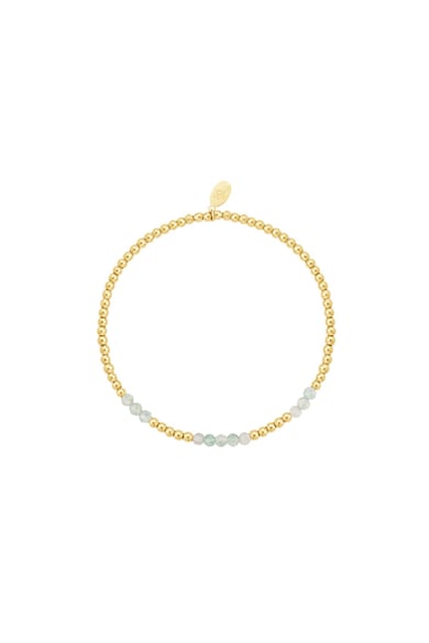beaded bracelet combined - natural stones collection white  h5 