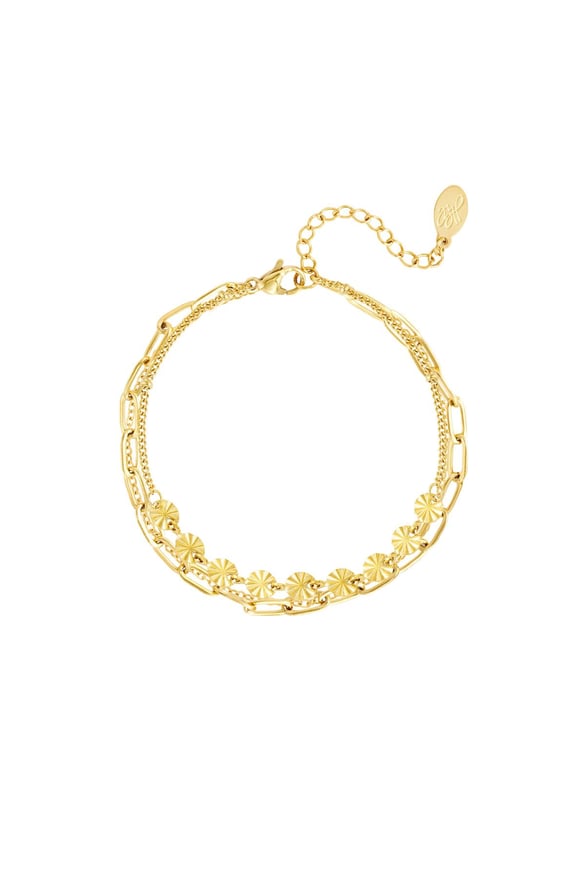 Bracelet 3 layers Gold Color Stainless Steel 2
