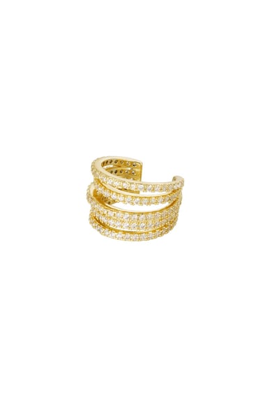 Strass del polsino dell'orecchio Gold Copper h5 