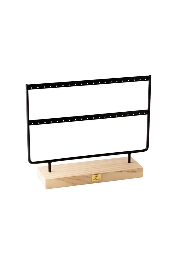 Display Dangle Earrings Black Metal