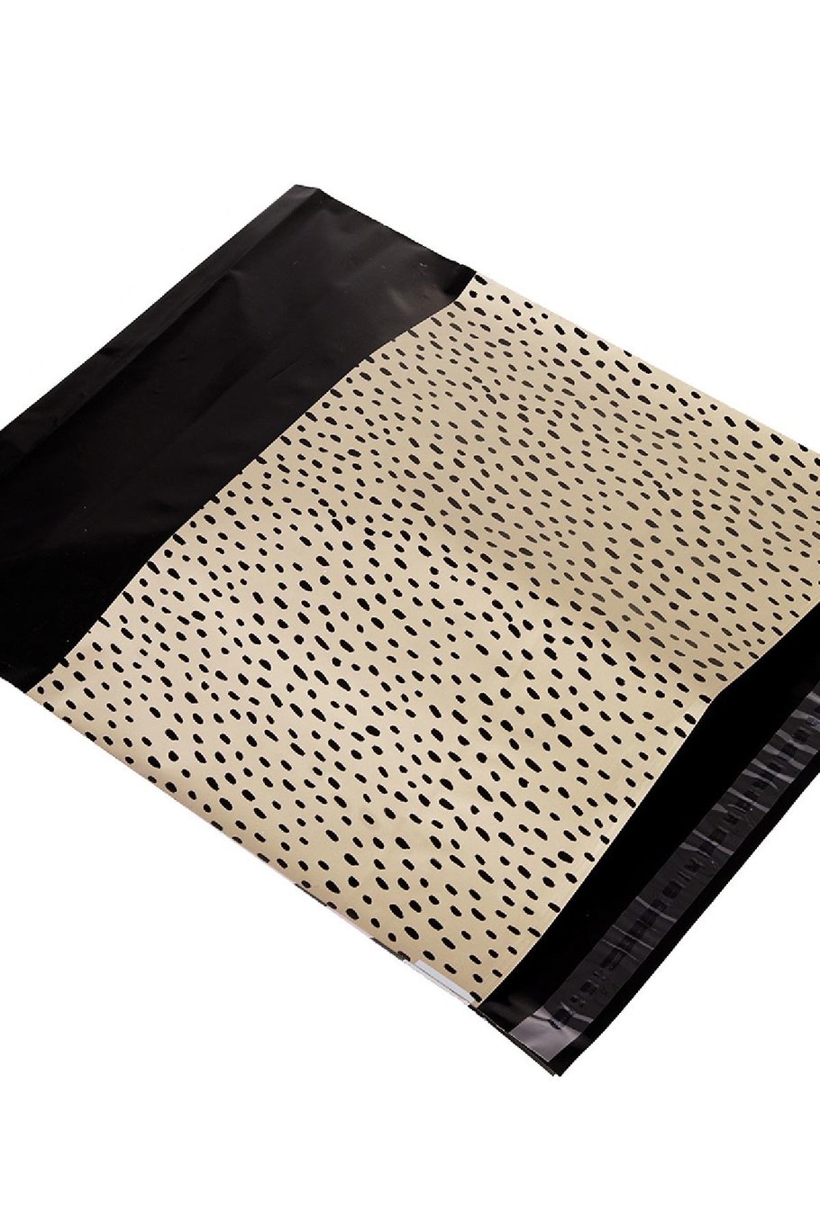 Plastic verzendzak met dierenprint Beige Afbeelding2