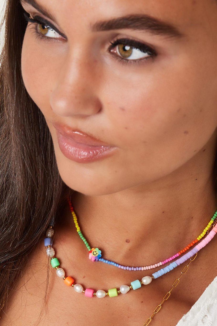 Collana smiley fiore - Collezione Rainbow Multi Stainless Steel Immagine2