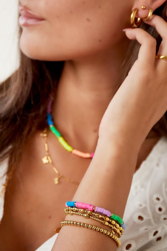 Bracelet arc-en-ciel fluo - Collection arc-en-ciel Multicouleur Acier inoxydable 2