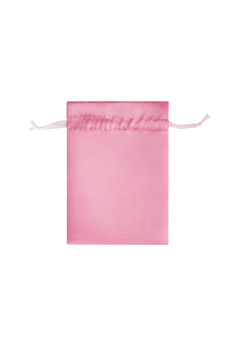 Jewelery bags satin small - pink Polyester 2