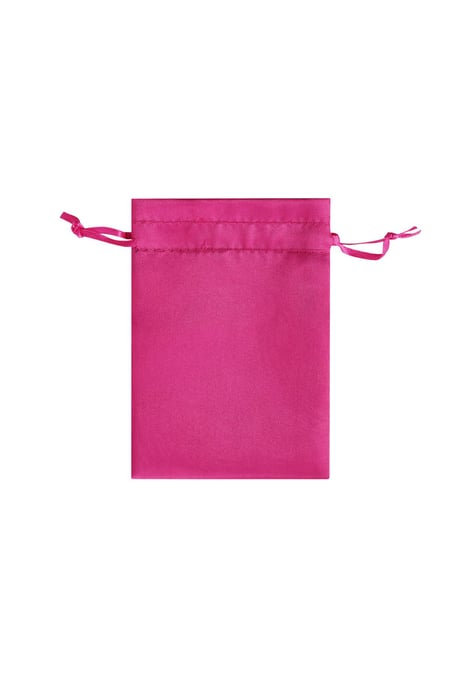 Jewelery bags satin small - fuchsia Polyester 2