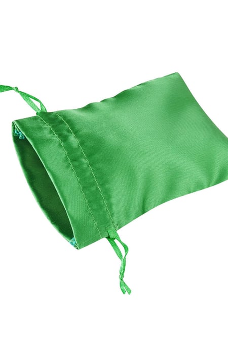 Jewelery bags satin small - green Polyester 2