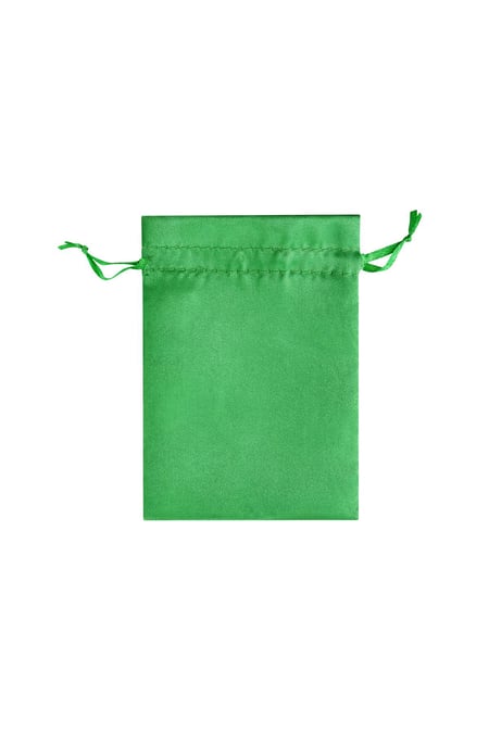 Jewelery bags satin small - green Polyester